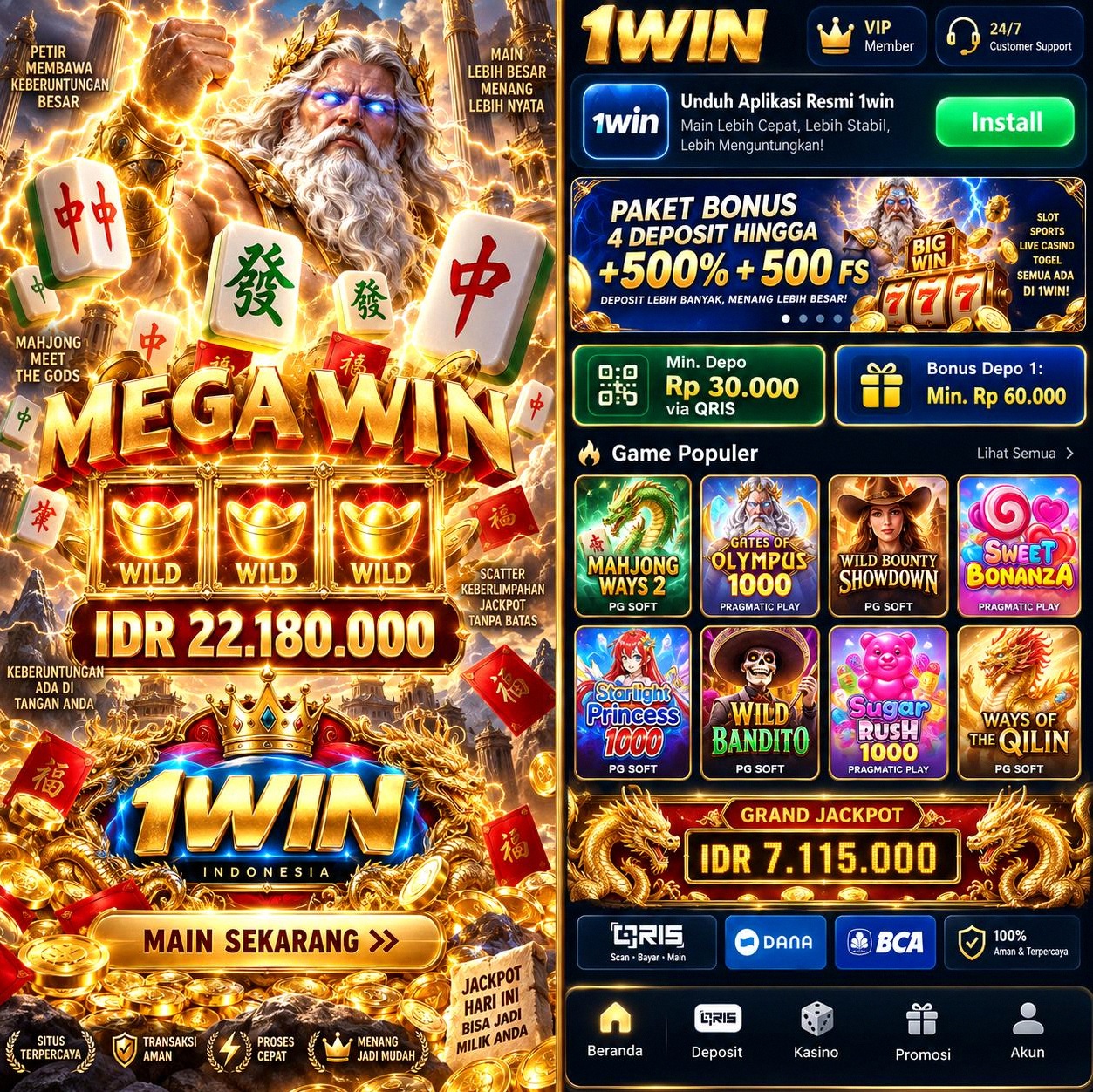 1WIN - Situs Resmi Slot Online dari Berbagai Provider